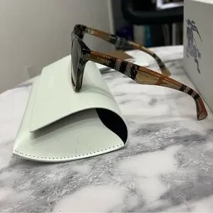 NEW Burberry | Nova Check Sunglasses Unisex Smaller Frame “Code Square” 198269002_0.jpg main image 3